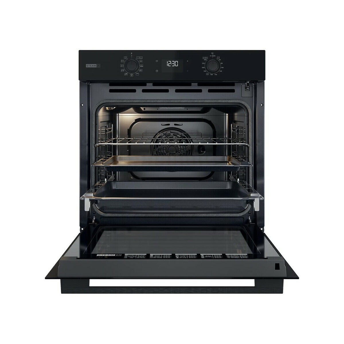 Built In Electric Oven Black With Energy Efficient Heating And Modern Kitchen Design