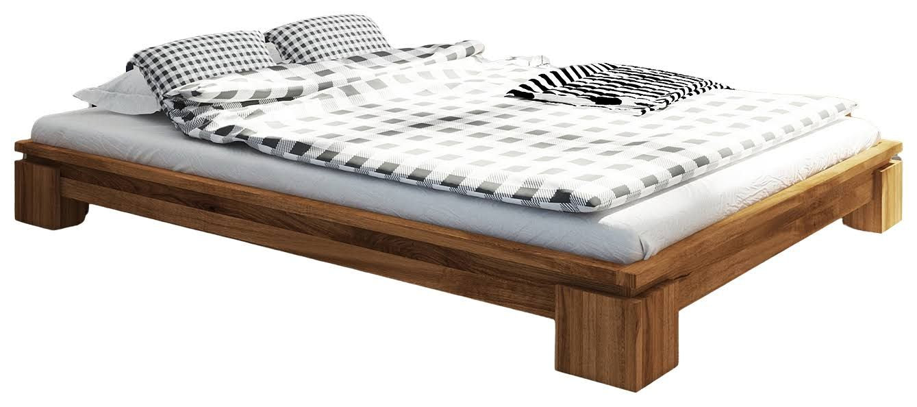 Lit Wooden Nature Premium Tasman Massif Oiled 200 cm Solid Wood Bed Frame For Bedroom