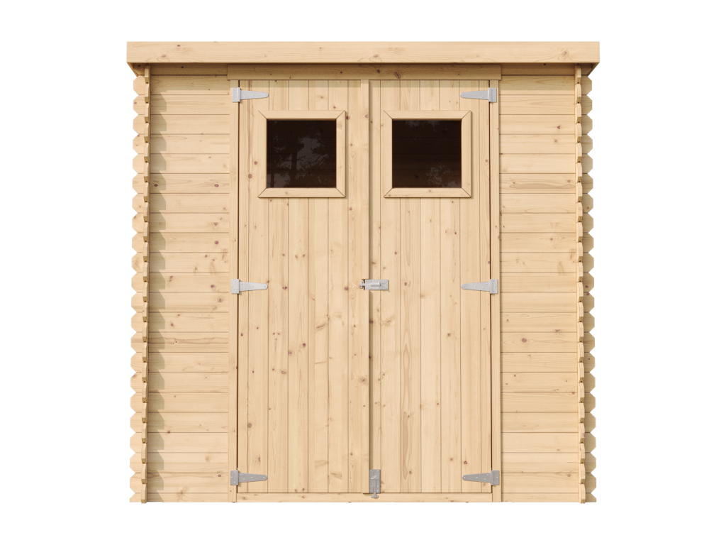Decoinspi M311 Wooden Garden Shed Beige 204 by 142 by 200 cm 2.22 m2 19 mm Panels