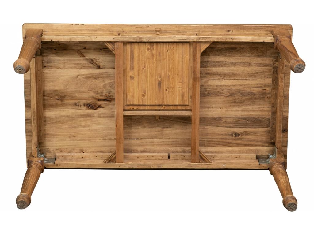 Kitchen Table 140 By 80 Cm Natural Light Indoor Dining With Built In Drawer Seats Four