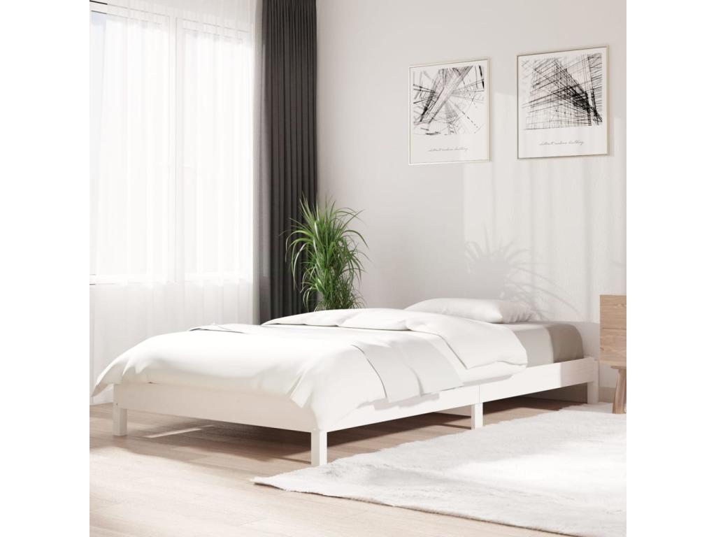 White Pine Bed Stackable Bed 100x200 cm