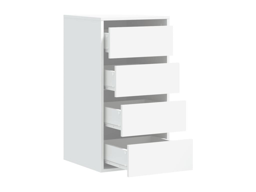 Decoepure White Corner Cabinet 40x41x76 Centimeters Engineered Wood Storage Unit For Small Spaces