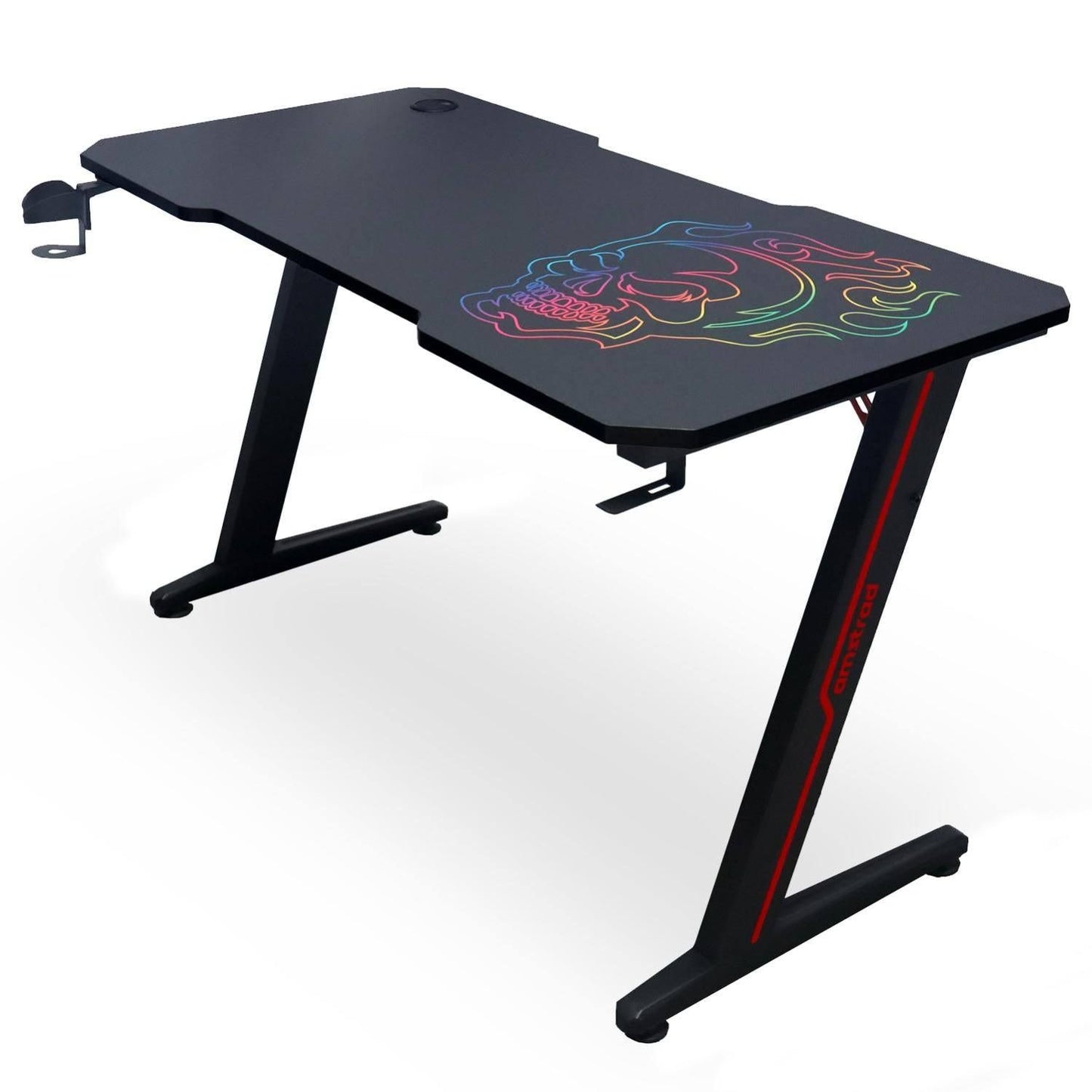 Gaming Desk 120 Cm Wide With Stable Steel Frame And Cable Management