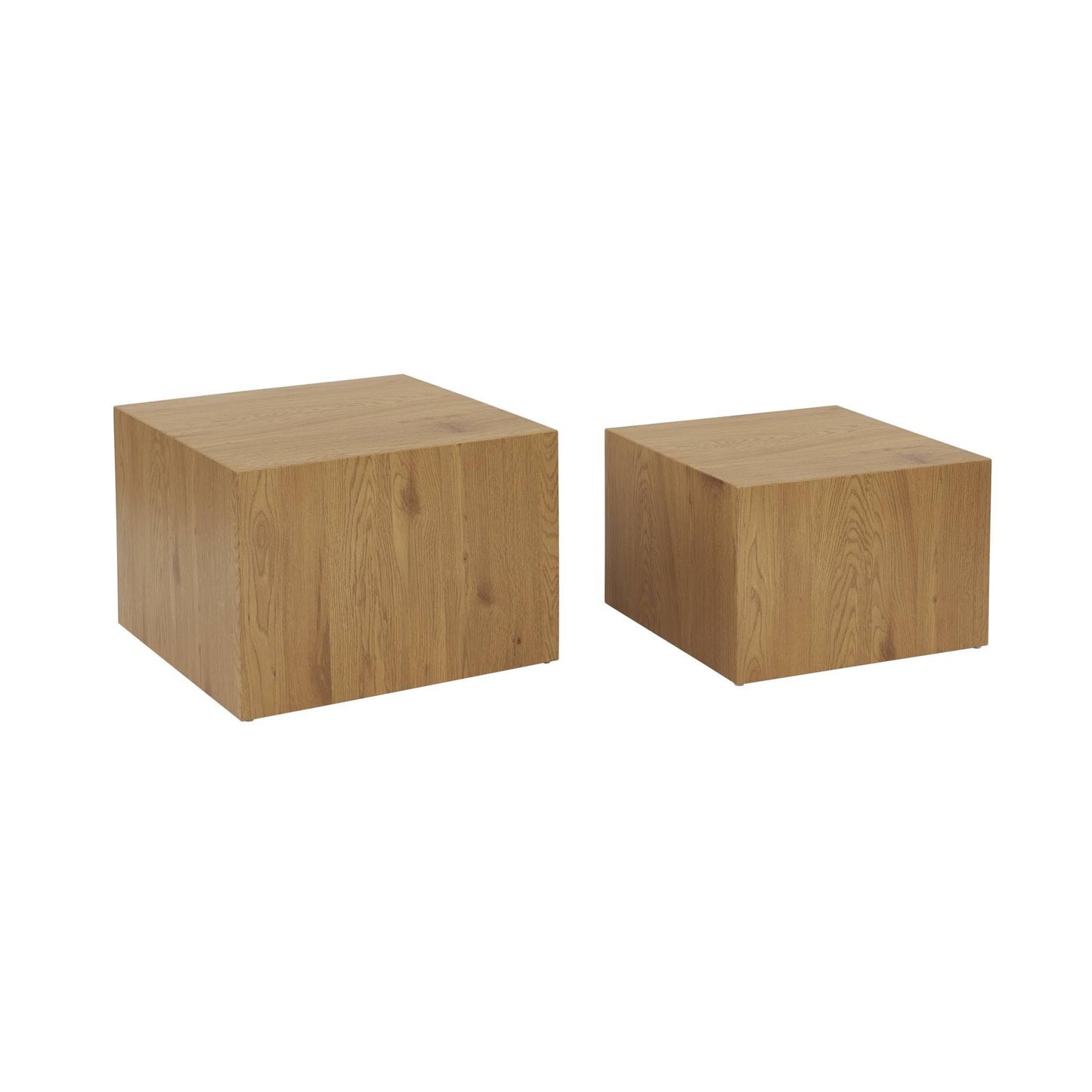 Nesting Coffee Tables Oak 58x58x40cm