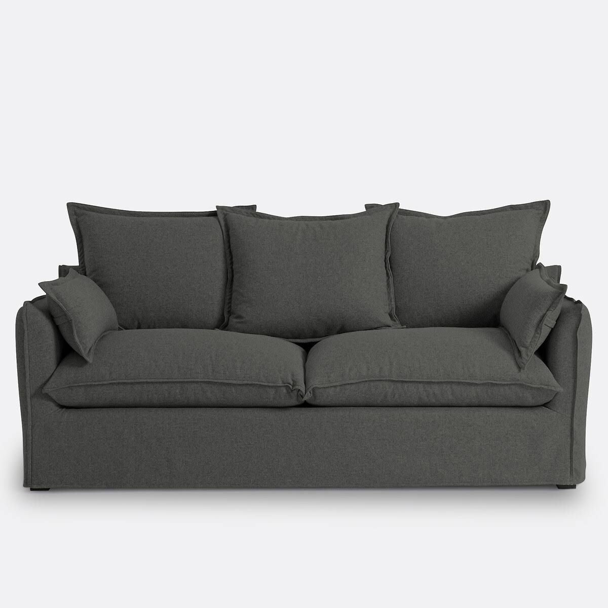 La Redoute Interieurs Odna 2 Seater Polyester Sofa With Durable Upholstery And Modern Compact Profile