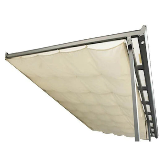 Shade Curtain For Roof Terrace 12.11 Square Meters Ivory 130 Grams Per Square Meter
