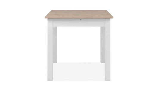 Extendable Table 80 cm With Leaf Compact Dining Table For Small Spaces