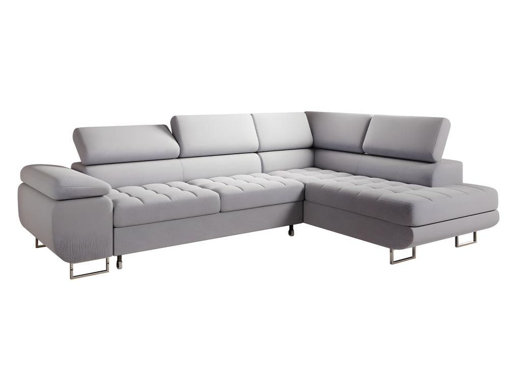 Decoinspi Convertible Right Arm Corner Sofa Gray 4 Seater