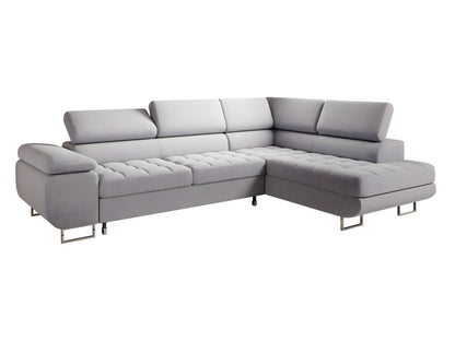 Decoinspi Convertible Right Arm Corner Sofa Gray 4 Seater
