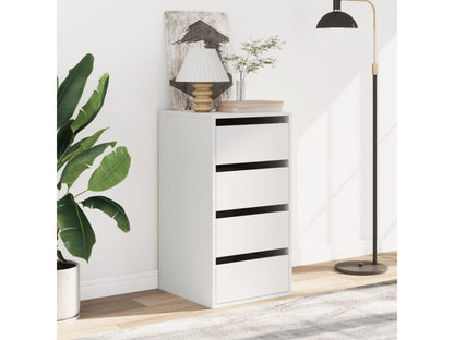 Decoepure White Corner Cabinet 40x41x76 Centimeters Engineered Wood Storage Unit For Small Spaces