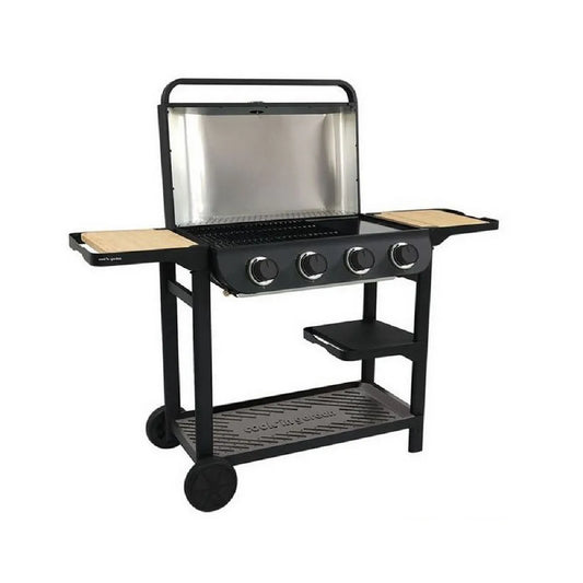 Cook'In Garden Flavio Oven Burner Gas Barbecue Cart 10 kW AM084T Stainless Steel Grill Surface 76x40 cm
