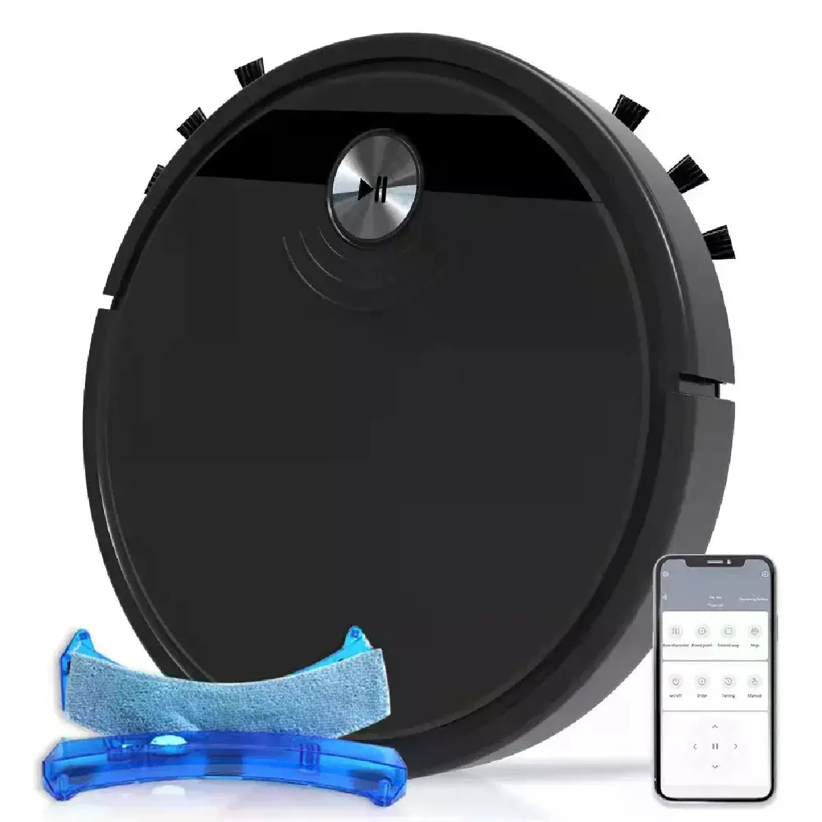 3 In 1 Robotic Floor Cleaner With App Control UV Light Auto Dirt Disposal 15W Brushless Motor