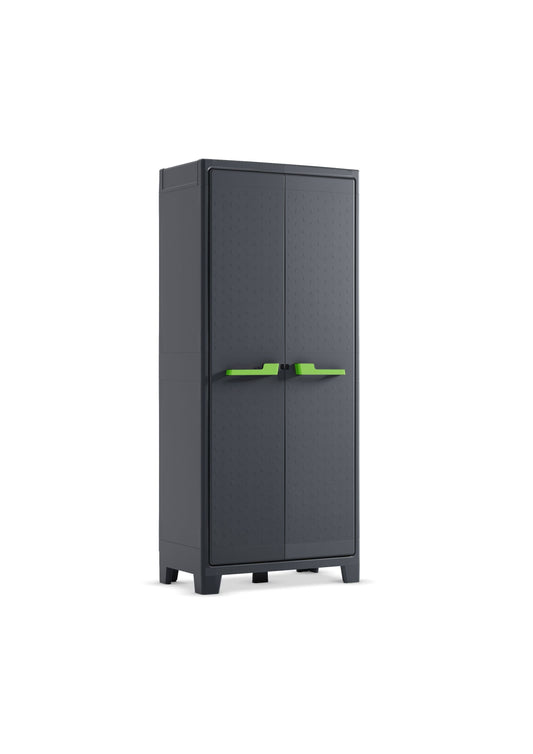 Tall Cabinet With Four Shelves Freestanding Storage For Home Garage Laundry Utility Room