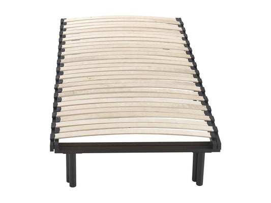 Extendable Slatted Bed Base 90-180x200 cm With Stainless Steel Frame