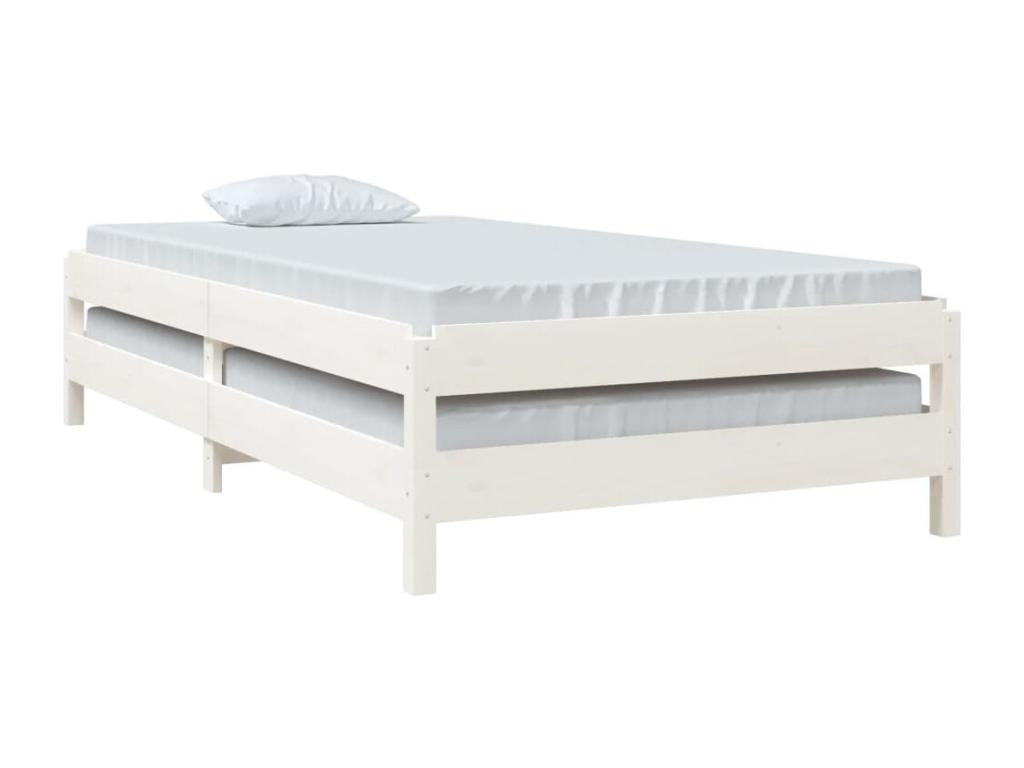 White Pine Bed Stackable Bed 100x200 cm