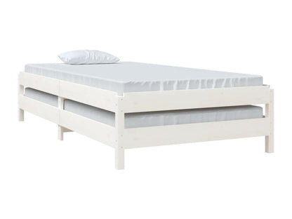 White Pine Bed Stackable Bed 100x200 cm