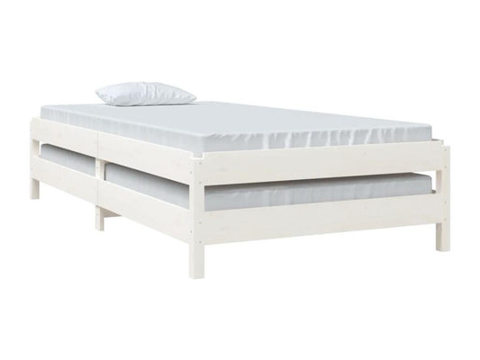 White Pine Bed Stackable Bed 100x200 cm