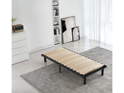Extendable Slatted Bed Base 90-180x200 cm With Stainless Steel Frame