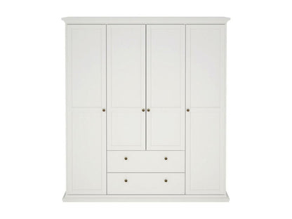 Dsersant Freestanding Wardrobe White 181 by 61 cm Base, 201 cm Height