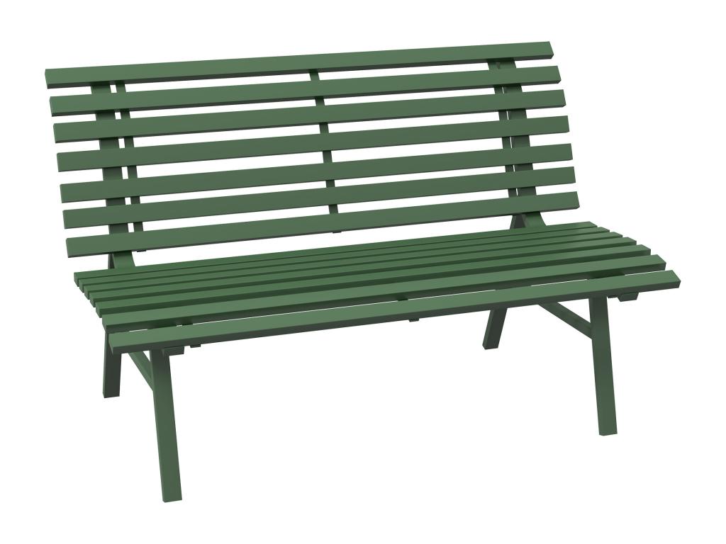 PerfectLogis Garden Bench 2 Seats Green Aluminum