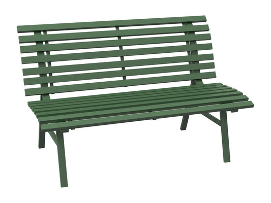 PerfectLogis Garden Bench 2 Seats Green Aluminum
