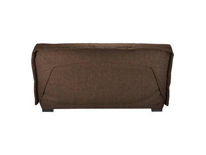 Intimelogis 15cm Microfiber Clic Clac Sofa Bed With Storage Metal Frame Slatted Base 140x200 Black