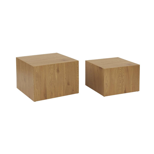 Nesting Coffee Tables Oak 58x58x40cm