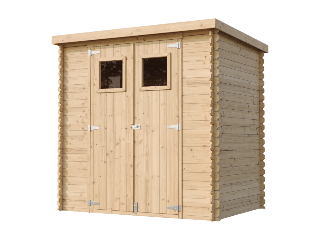 Decoinspi M311 Wooden Garden Shed Beige 204 by 142 by 200 cm 2.22 m2 19 mm Panels