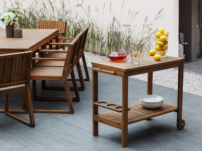 Logidoux Kitchen Cart Freestanding Outdoor With Light Natural Wood Oil Finish Drawer Front Door