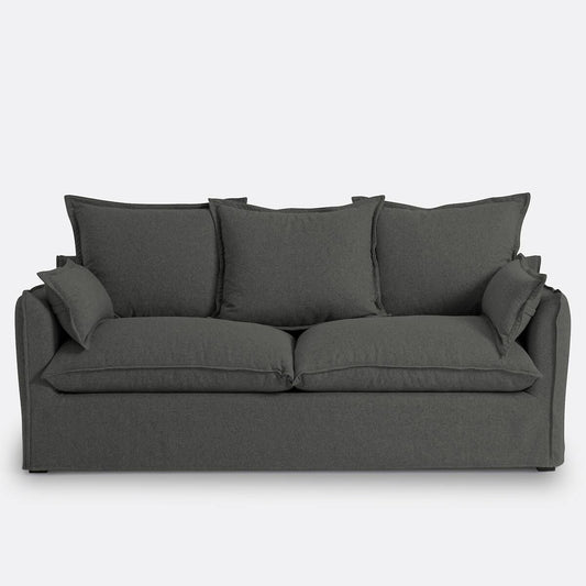 La Redoute Interieurs Odna 2 Seater Polyester Sofa With Durable Upholstery And Modern Compact Profile